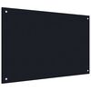vidaXL K&uuml;chenr&uuml;ckwand 2 pcs Schwarz 90 x 50 cm Geh&auml;rtetes Glas