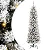 vidaXL K&uuml;nstlicher Weihnachtsbaum mit 300 LEDs mit St&auml;nder Wei&szlig; 210 cm