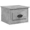 vidaXL Wand-Nachttische 2 Stk. Betongrau 41,5x36x28 cm