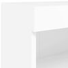 vidaXL 6-tlg. Wohnwand mit LED-Beleuchtung Wei&szlig; Holzwerkstoff