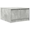 vidaXL Couchtisch mit Schubladen Betongrau 70,5x70x40 cm
