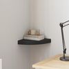 vidaXL Eck-Schweberegal Schwarz 25x25x3,8 cm MDF