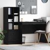 vidaXL Schreibtisch mit Schubladen 2 pcs Schwarz Eichen-Optik
