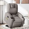 vidaXL Massagesessel mit Aufstehhilfe Taupe Stoff