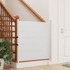 vidaXL Haustier-Barriere Ausziehbar Wei&szlig; 82,5x125 cm