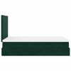 vidaXL Ottoman-Bett mit Matratzen Dunkelgr&uuml;n 120x200 cm Samt