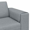 vidaXL Wohnzimmer Couch Hellgrau 250 x 77 x 76 cm Polyester