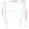 vidaXL Kopfteil mit Ohren Dunkelgr&uuml;n 103x16x118/128 cm Samt
