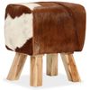 vidaXL Hocker Echtes Ziegenleder 40 x 30 x 45 cm