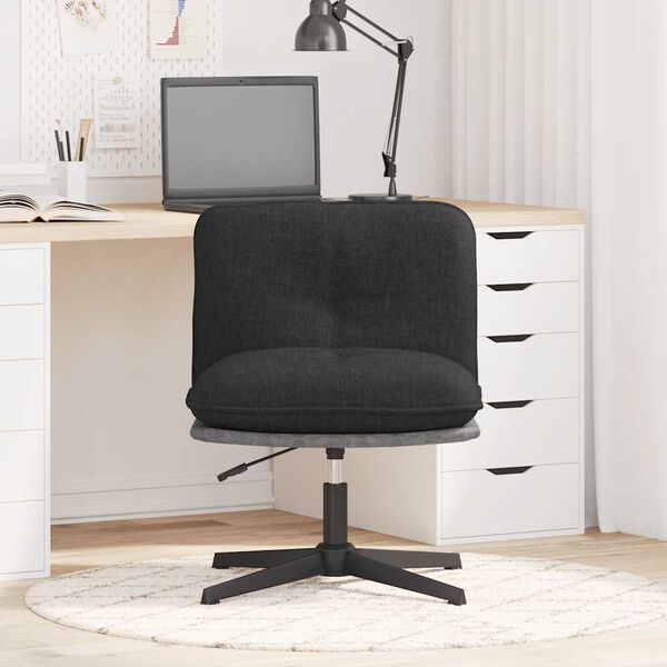 vidaXL B&uuml;rostuhl Drehbar Schwarz Stoff