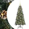 vidaXL K&uuml;nstlicher Weihnachtsbaum Gr&uuml;n 120 cm PVC, Plastik und Stahl