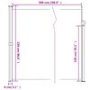 vidaXL Seitenmarkise Ausziehbar Schwarz 220x500 cm