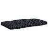 vidaXL Palettenkissen 3 Stk. Schwarz Karomuster Oxford-Gewebe