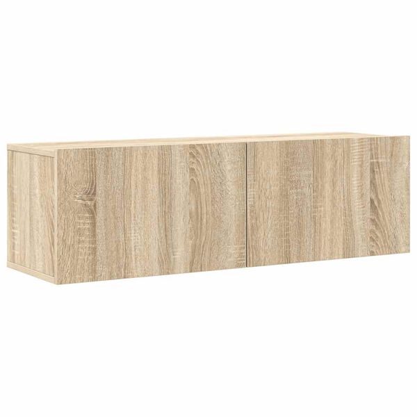 vidaXL 4-tlg. TV-Schrank-Set Sonoma-Eiche Holzwerkstoff