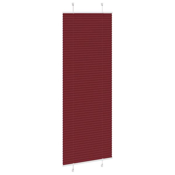 vidaXL Plissee Bordeauxrot 70x200 cm Stoffbreite 69,4 cm Polyester