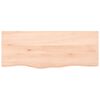vidaXL Wandregal 100x40x(2-6) cm Massivholz Eiche Unbehandelt