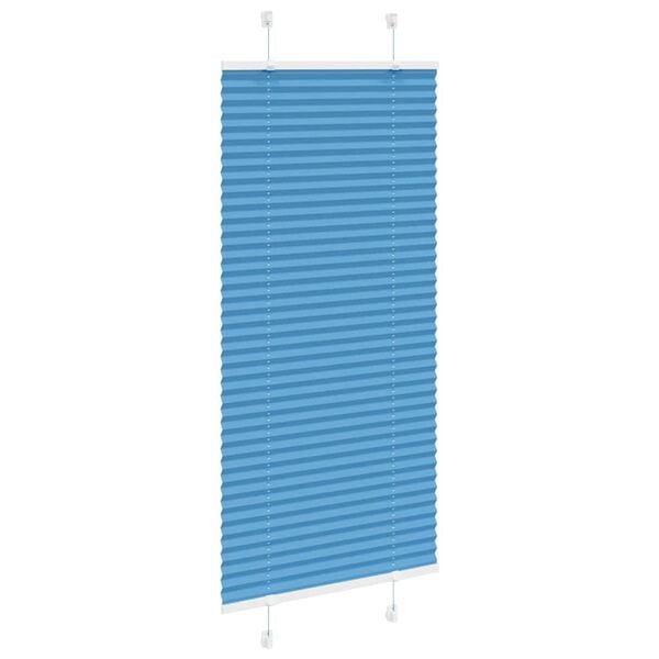 vidaXL Plissee Blau 65x150 cm Stoffbreite 64,4 cm Polyester