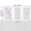 vidaXL Zaunpfosten Silber 50 x 1,2 m (13 mm Gitter) Stahl