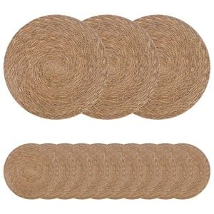 vidaXL Seegraskissen 50 pcs Natur &Oslash; 30 cm 100% Seegras