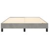 vidaXL Boxspringbettgestell Hellgrau 140x190 cm Samt