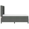 vidaXL Boxspringbett mit Matratze Dunkelgrau 90 x 190 cm Stoff