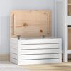 vidaXL Truhe Wei&szlig; 59,5x36,5x33 cm Massivholz Kiefer