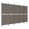 vidaXL 5-tlg. Paravent Anthrazit 250x200 cm Stoff