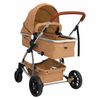 vidaXL 2-in-1-Kinderwagen Taupe Aluminium