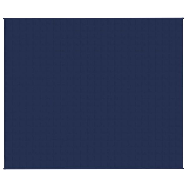 vidaXL Gewichtsdecke Blau 220x260 cm 15 kg Stoff