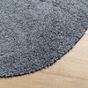 vidaXL Teppich Shaggy Hochflor Modern Blau &Oslash; 280 cm