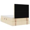 vidaXL Aufbewahrungsbett mit Matratze Creme 120 x 200 cm Polyester
