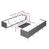vidaXL 9-tlg. Garten-Lounge-Set mit Kissen Poly Rattan Dunkelgrau