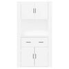 vidaXL Highboard Wei&szlig; Holzwerkstoff