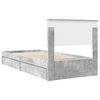 vidaXL Aufbewahrungsbett Beton Grau 90 x 200 cm Holzwerkstoff