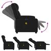 vidaXL Massagesessel Elektrisch Schwarz Kunstleder