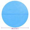 vidaXL Treibende Runde PE Pool-Solarplane 300 cm Blau