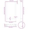 vidaXL Bartischbeine Schwarz 2 Stk. 50x(90-91) cm Stahl
