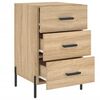 vidaXL Nachttisch Sonoma-Eiche 40x40x66 cm Holzwerkstoff
