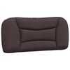 vidaXL Bettgestell ohne Matratze "Hvar" Dunkelbraun 90x200 cm Stoff
