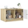 vidaXL Couchtisch mit Glast&uuml;ren Sonoma-Eiche 68x50x42 cm
