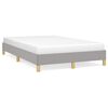 vidaXL Bettgestell ohne Matratze Hellgrau 120x200 cm Stoff