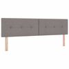 vidaXL Boxspringbett mit Matratze mit LED Taupe 180 x 200 cm Stoff