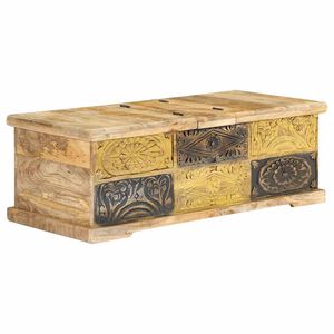 vidaXL Couchtisch 100x50x35 cm Massivholz Mango