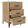vidaXL Nachttisch Artisan-Eiche 40 x 40,5 x 66 cm Holzwerkstoff