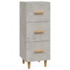 vidaXL Sideboard Betongrau 34,5x34x90 cm Holzwerkstoff