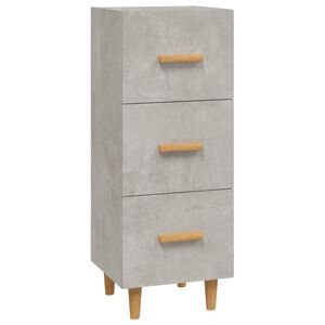 vidaXL Sideboard Betongrau 34,5x34x90 cm Holzwerkstoff