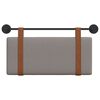 vidaXL H&auml;ngevorderseite Wandmontiert Taupe 90 x 55 x 5 cm Antikes PU