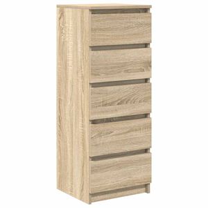 vidaXL Sideboard mit Schubladen Sonoma-Eiche 37,5x35x99 cm