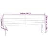 vidaXL Kopfteile Blau 200x5x78/88 cm Stoff