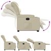 vidaXL Relaxsessel mit Aufstehhilfe Creme Kunstleder